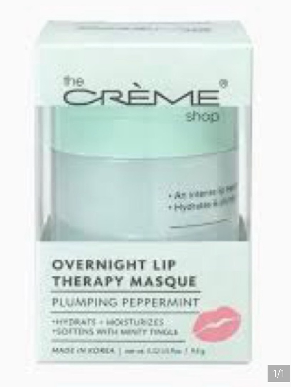 The Crème Shop Overnight Lip Therapy Masque NIB